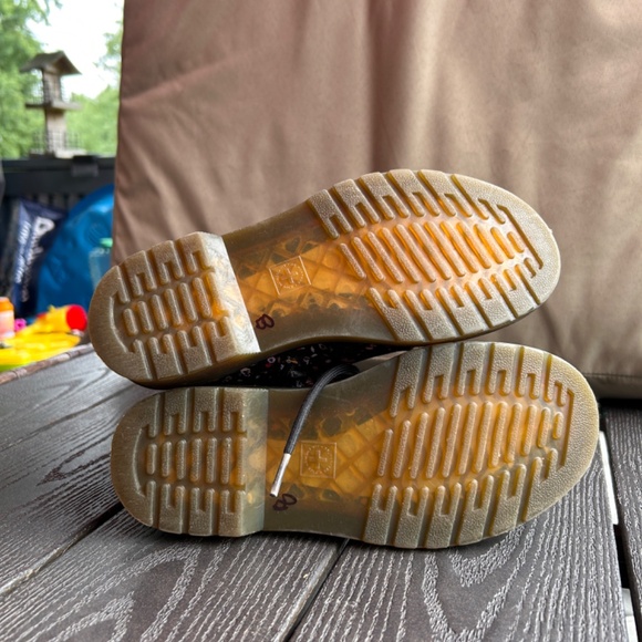 Children's size 3 Doc Marten floral zip boots - Picture 3 of 7